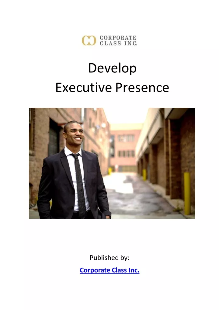 develop executive presence