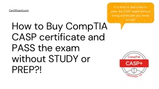 it is time to learn how to pass the casp exam