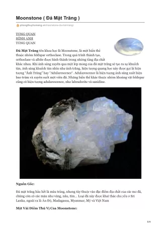 moonstone m t tr ng