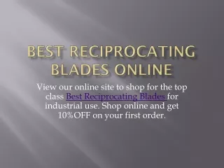 best reciprocating blades online