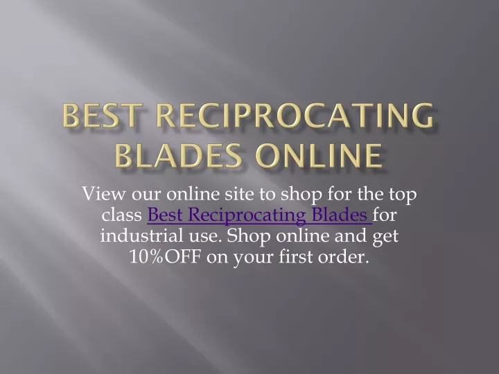 best reciprocating blades online