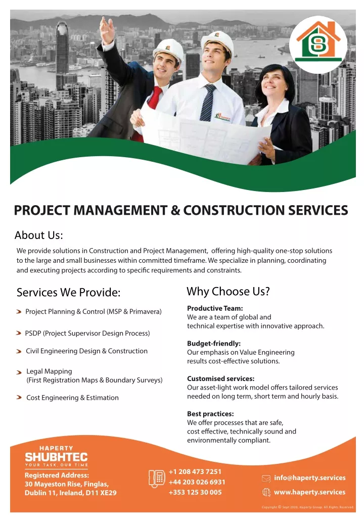 project management construction services