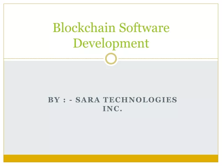 blockchain software development