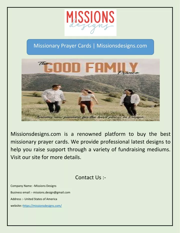 missionary prayer cards missionsdesigns com