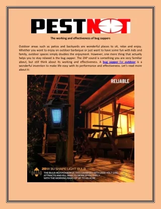 the working and effectiveness of bug zappers