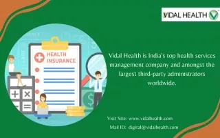 Health Insurance TPA Bengaluru | Vidal Health TPA