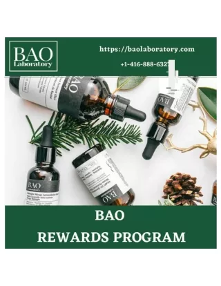 Save more with BAO Laboratory rewards program