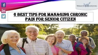 6 best tips for managing chronic pain for senior citizen