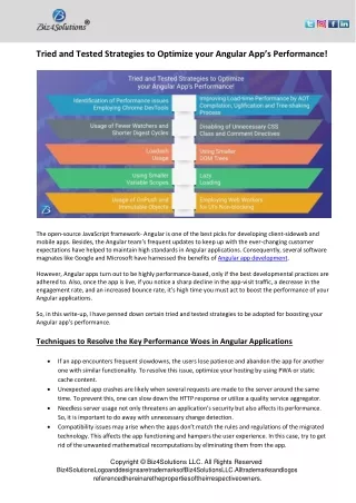 tried and tested strategies to optimize your