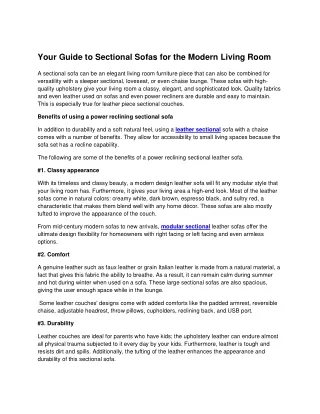 your guide to sectional sofas for the modern