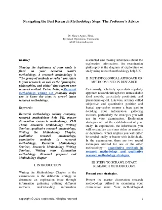 navigating the best research methodology steps