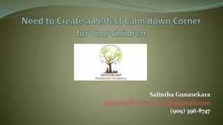 need to create a perfect calm down corner for your children