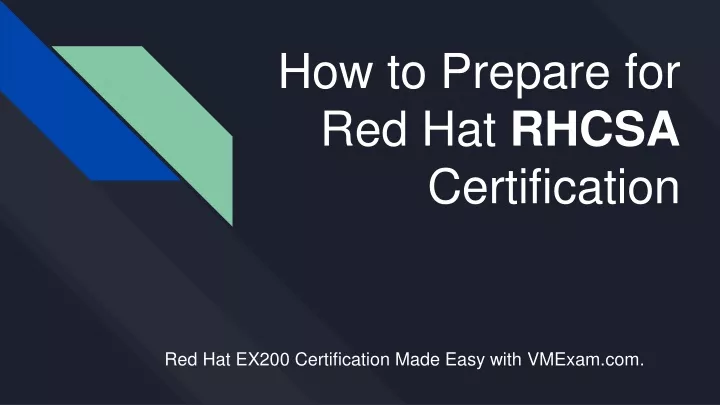 how to prepare for red hat rhcsa certification