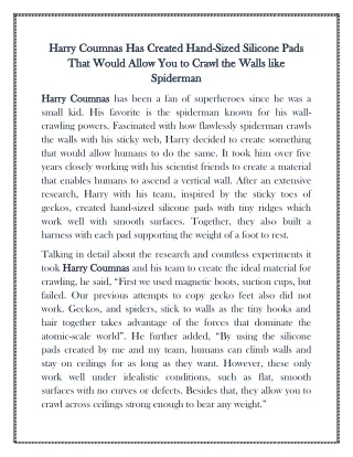 harry coumnas harry coumnas has that that would