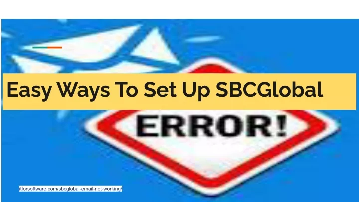 easy ways to set up sbcglobal