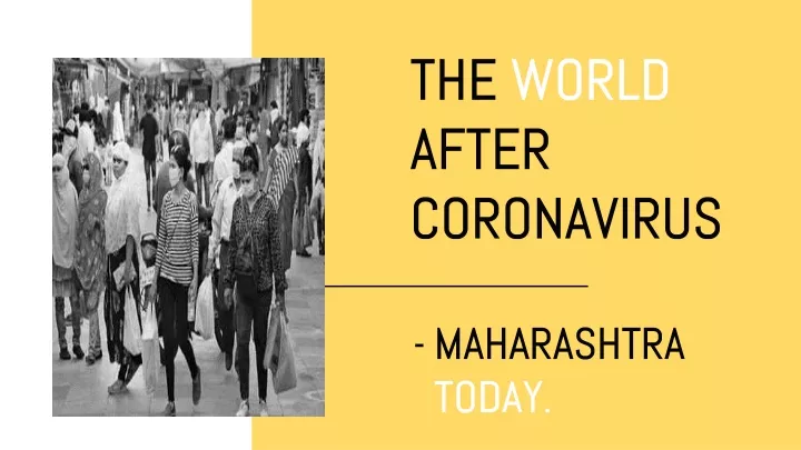 the world after coronavirus