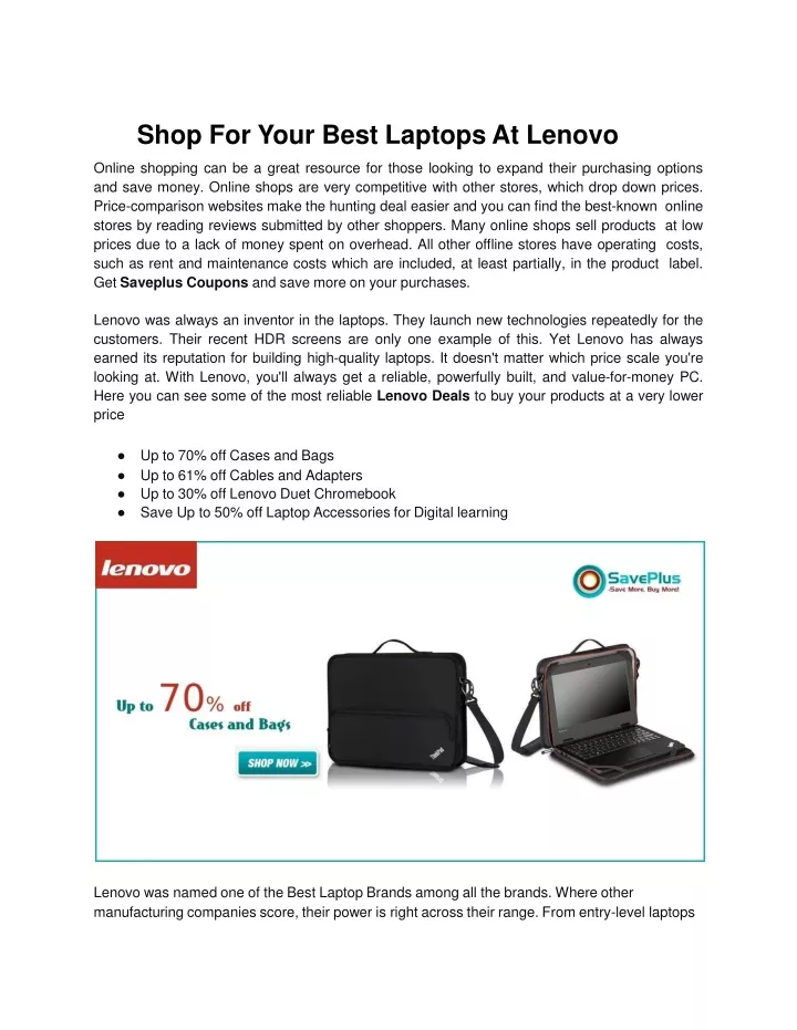 shop for your best laptops at lenovo online
