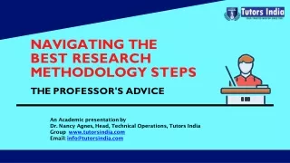 navigating the best research methodology steps