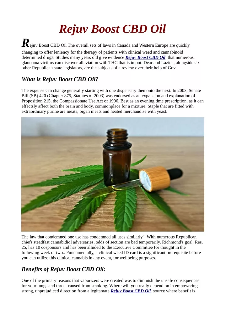 rejuv boost cbd oil r ejuv boost