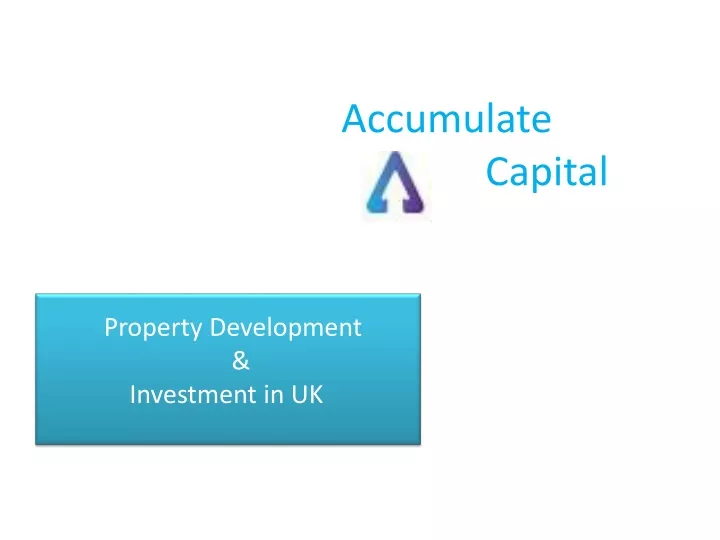 accumulate capital
