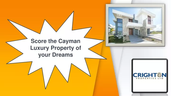 score the cayman luxury property of your dreams