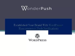 established your brand with wordpress woocommerce