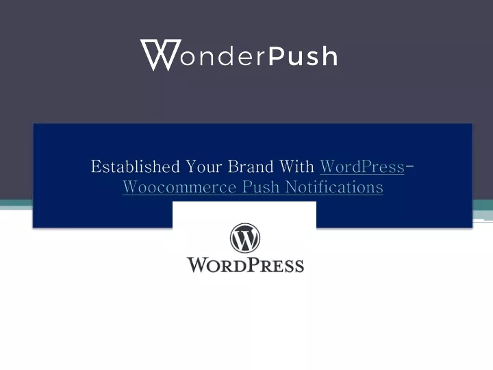established your brand with wordpress woocommerce