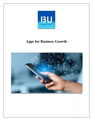 Apps for Business Growth