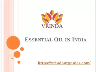 essential oil in india