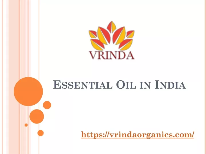 essential oil in india