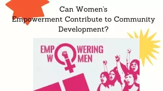 Why is women's empowerment important for development