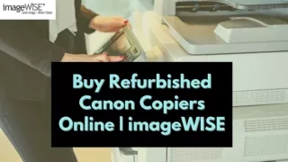 Buy Refurbished Canon Copiers Online | imageWISE