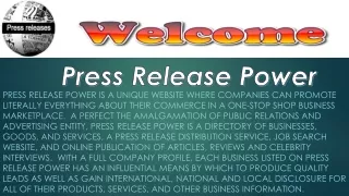 Press Release Power  USA