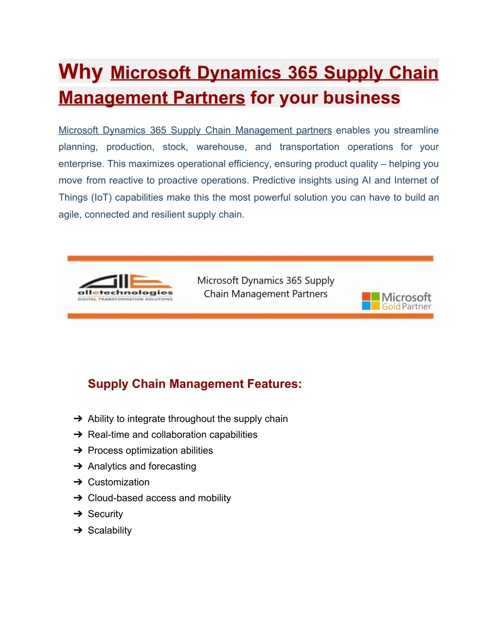 PPT - MICROSOFT DYNAMICS 365 SUPPLY CHAIN MANAGEMENT PARTNERS ...