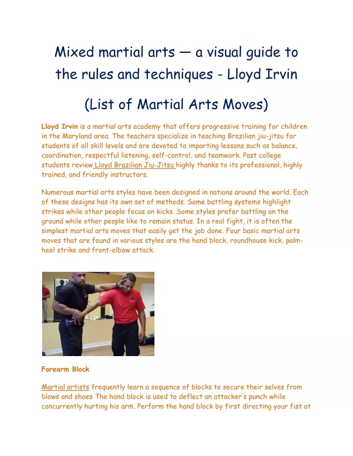 mixed martial arts a visual guide to the rules