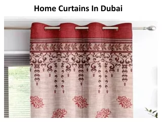 Home Curtain Dubai