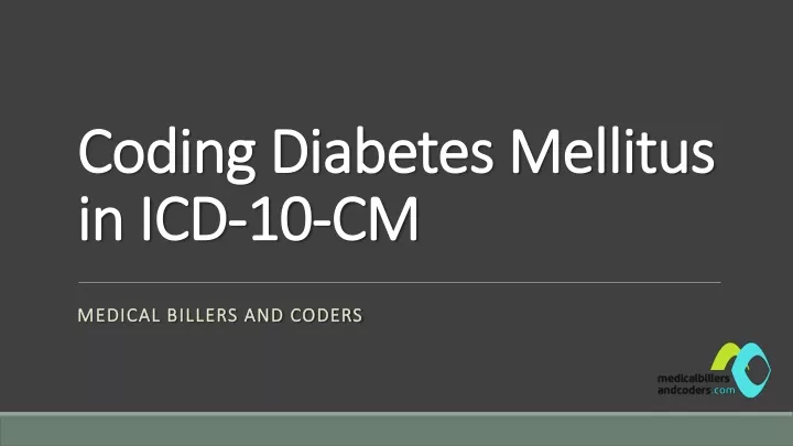 coding diabetes mellitus in icd 10 cm