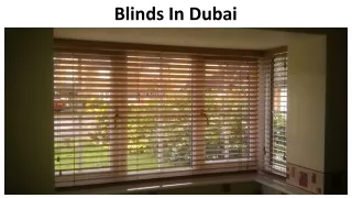 Blinds in Dubai