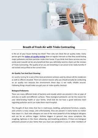 Breath of Fresh Air with Triolo Contracting