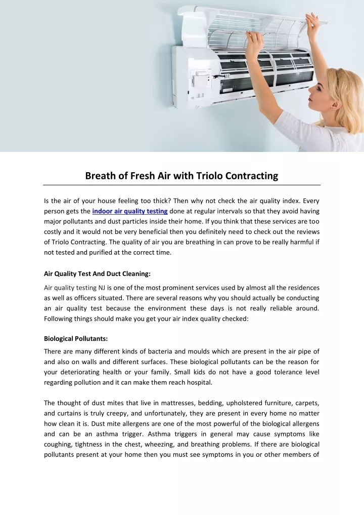 breath of fresh air with triolo contracting