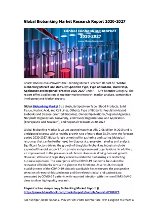 global biobanking market research report 2020 2027