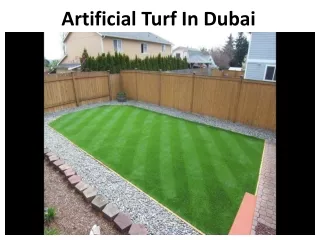 Artificial Turf in Dubai