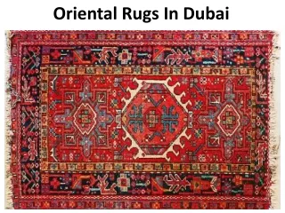 Oriental Rugs Dubai