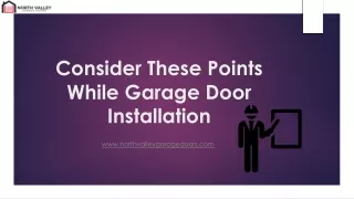 Consider These Points While Garage Door Installation