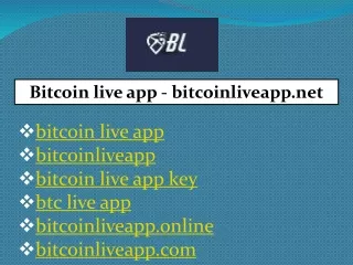 bitcoin live app key