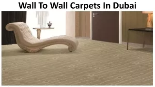 Wall to Wall Carpets Dubai