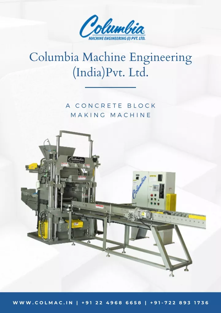 columbia machine engineering india pvt ltd