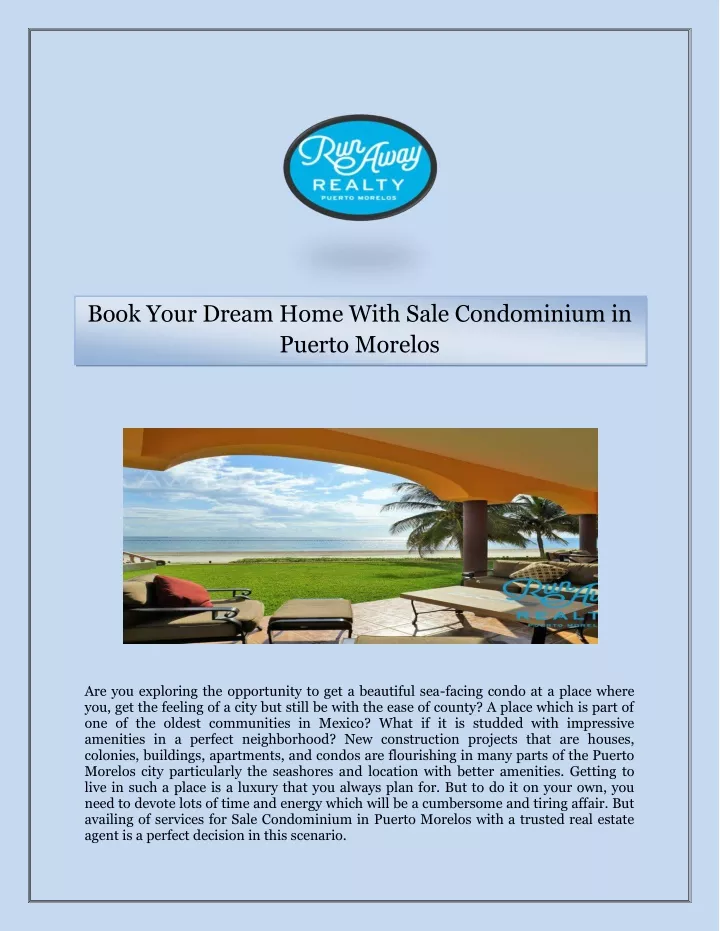 book your dream home with sale condominium