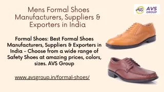 Formal Shoes - Mens Formal Shoes Manufacturers, Suppliers & Exporters in India