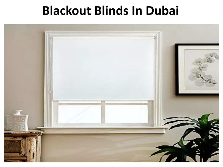 blackout blinds in dubai